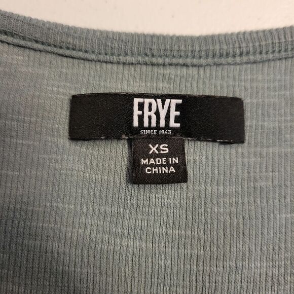 Frye Dessert Blue Button Front Midi Dress Sleeveless Women's Size XS - Picture 9 of 13